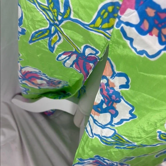Lilly Pulitzer Green Floral Maxi Dress Size 6 - Picture 7 of 11